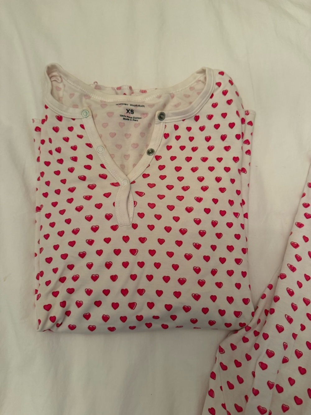 Roller Rabbit Pink Heart Long Sleeve Pajamas - Size XS 🩷 - Picture 4 of 12